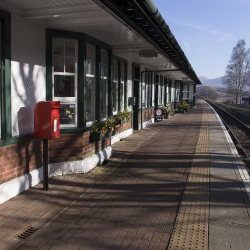 Rannoch Station is one of the most remote stations in Britain and is surrounded by romantic Rannoch Moor