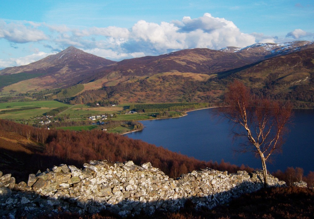 Loch Rannoch, Loch Tummel, Pitlochry, Highland Scotland, walking ...